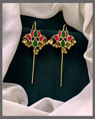 Lotus Bugadi With Pearls - BU00113