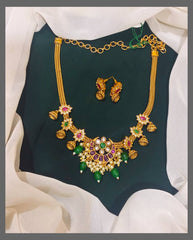 Nanu Chain Necklace With Chandbali and Small Jhumki - NN00366