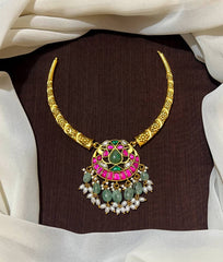 Jadau Kante Set With Jadau Pendant - KN0063
