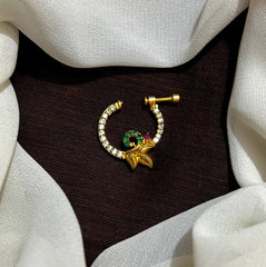White CZ Nose Pin -NR0059