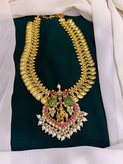 Jadau Krishna Pendant Kasu Haram - KH0029