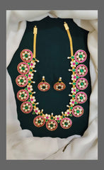Bottu Mala Kundan Necklace - KN00205