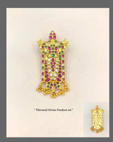 Lord Balaji Pendant in Kempu - NP0032