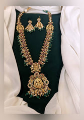 Ruby Lakshmi Pendent In Nakshi Haram - NH00111