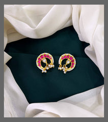 Ruby u shape Moon Pattern Bugadi - BU0048