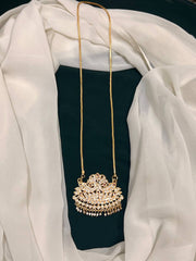 Beautiful Chain With Stone Pendent In Nakshi - NH00207