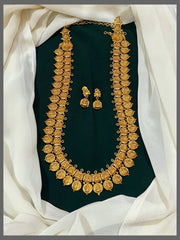 Beautiful Double Layer Lakshmi Haram In Nakshi - NH00233
