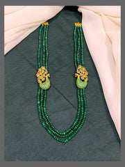 Beautiful Pearl Haram With Side Peacock Pendant - PB00315