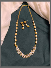 Elegant Rice Pearl Haram and cream Beads - PB00417