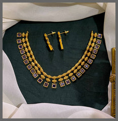 Beautiful Stone Necklace In Nakshi - NN00703