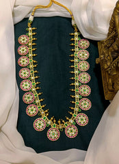 Jadau Flower Pattern Bottu Haram - KH0024