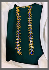 Jadau Front Open Gold Replica Haram - KH00196