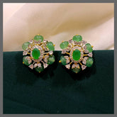 Emerald Stud In Nakshi - NE00438