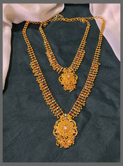 Kerala Design Antique Bridal Set in Nakshi - BR0043