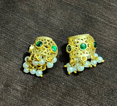 Jadau Round Pattern Bugadi with Pearls - BU0023