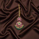 Kempu Mang tika in round Shape - HA00234