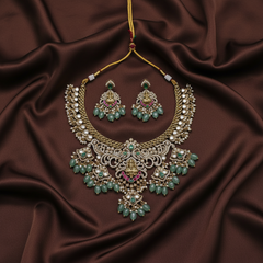 Mozonite Lakshmi Jilebi necklace - VN00194