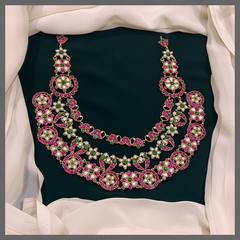 Beautiful Jadau Kundan Necklace - KN00438