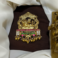 Jadau Anantha Padmanabha Swamy Pendant - KP00200