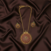 Antique Big Pendent Nakshi Haram - NH00132