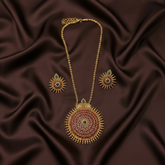Antique Big Pendent Nakshi Haram - NH00132