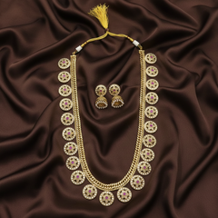 Jadau Bottu Long Haram With Jhumki - KH00373