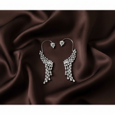 White Stone Designer Earcuffs - NE00646