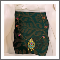 Beautiful Invisible Chain In Kundan - KN00436