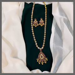 Beautiful Haram with Pendent in Kundan - KH00236