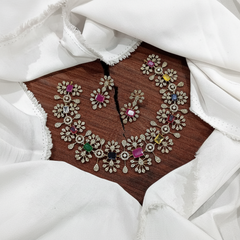 Multi Color Daimond Necklace - DN0042