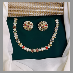 Multi Choker Diamond Necklace in Diamond - DN0019