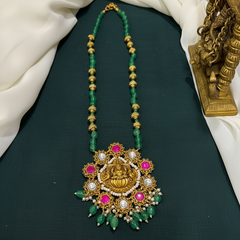 Wide Range Of Beads Haram With Jadau Pendants - PB00613