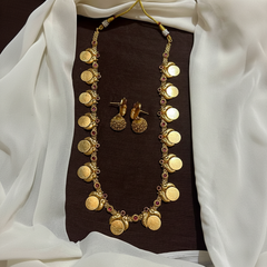 Antique Finish Kaasu With Peacock design - NH0012