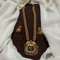 Antique Long haram With Ganesha Pendant - NH00122
