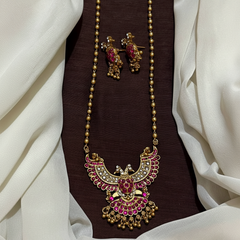 Gandaberunda pendant set With Earrings - NH00492