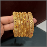 Beatiful Flower Nakshi Bangles - BG00359