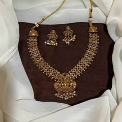 Antique Neckalce with Lakshmi Pendant - NN0009