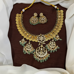 Kaasu In Jadau With Pendants - KN00629