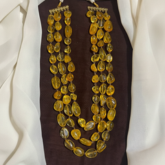 Beautiful 3 liner AD Crystal beads Haram - PB00622