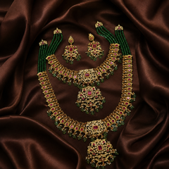 Beautiful Bridal Combo With Pearls - BR0014