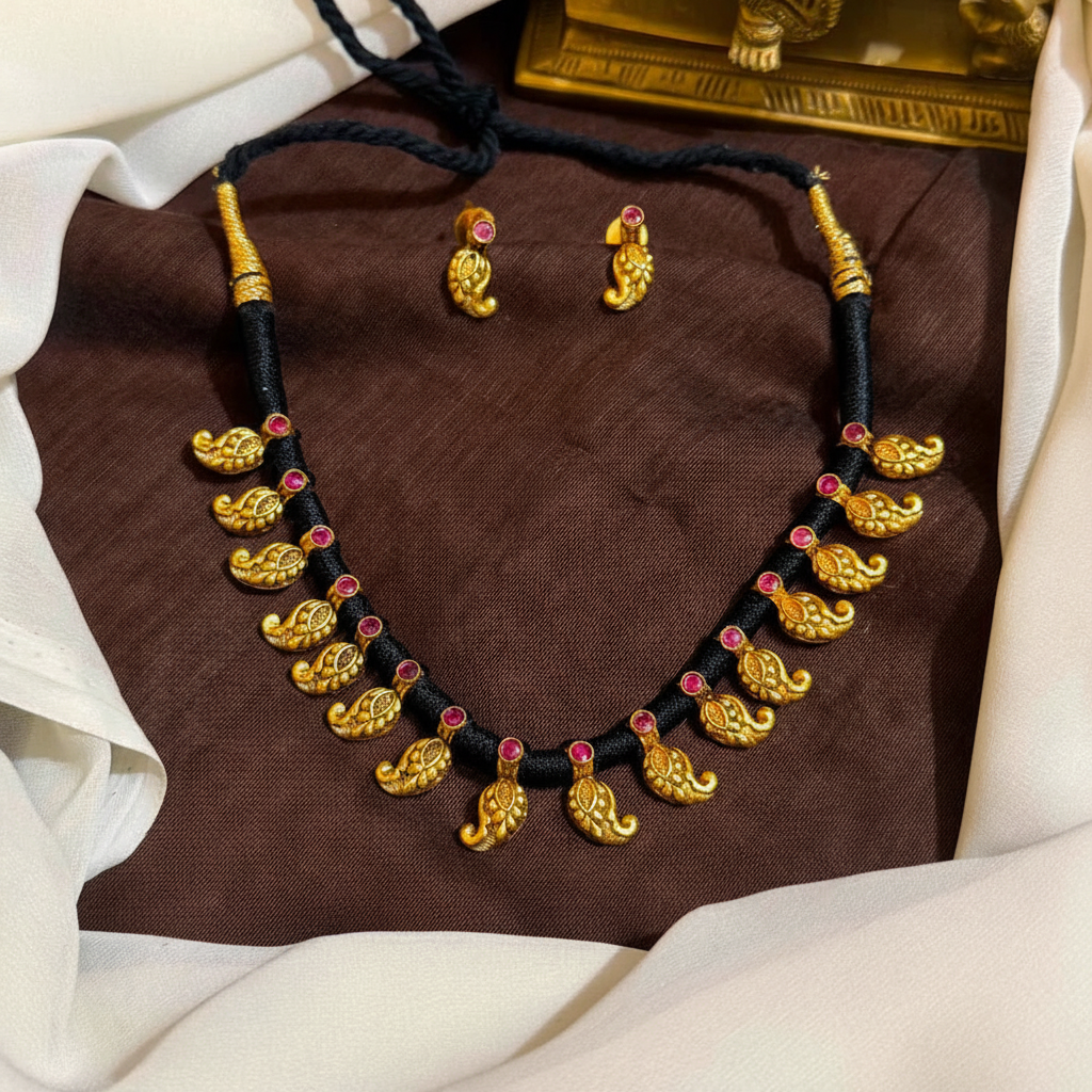 Beautiful Nakshi Finish Black Dori - BD00166