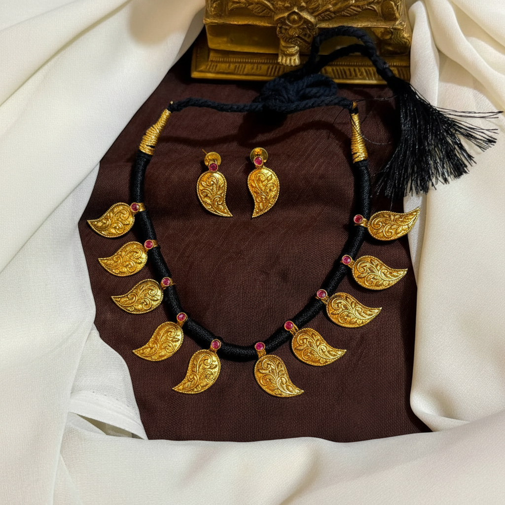 Beautiful Nakshi Finish Black Dori - BD00166