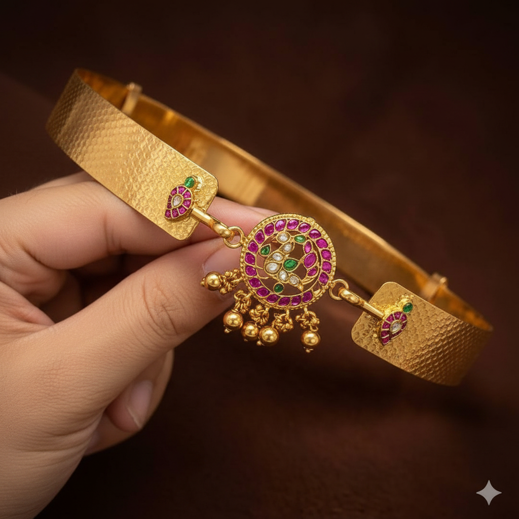 Lakshmi Pota Stone Waist Belt - WB0036