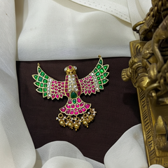 Elegant Gandaberunda designer Jadau Pendant - KP00210