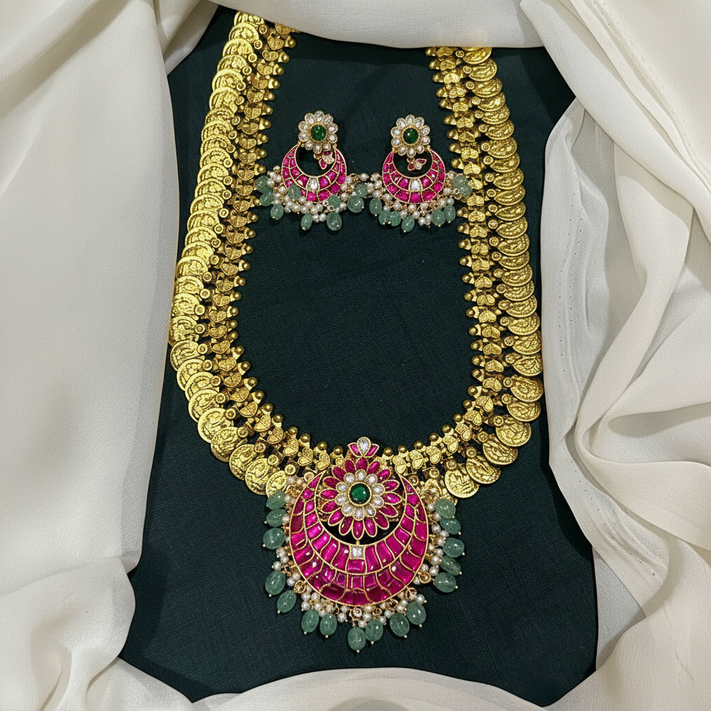 Kaasu Haram With Jadau Pendant - KH00363