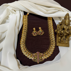Kaasu Haram Silver Replica in Nakshi - NH00432