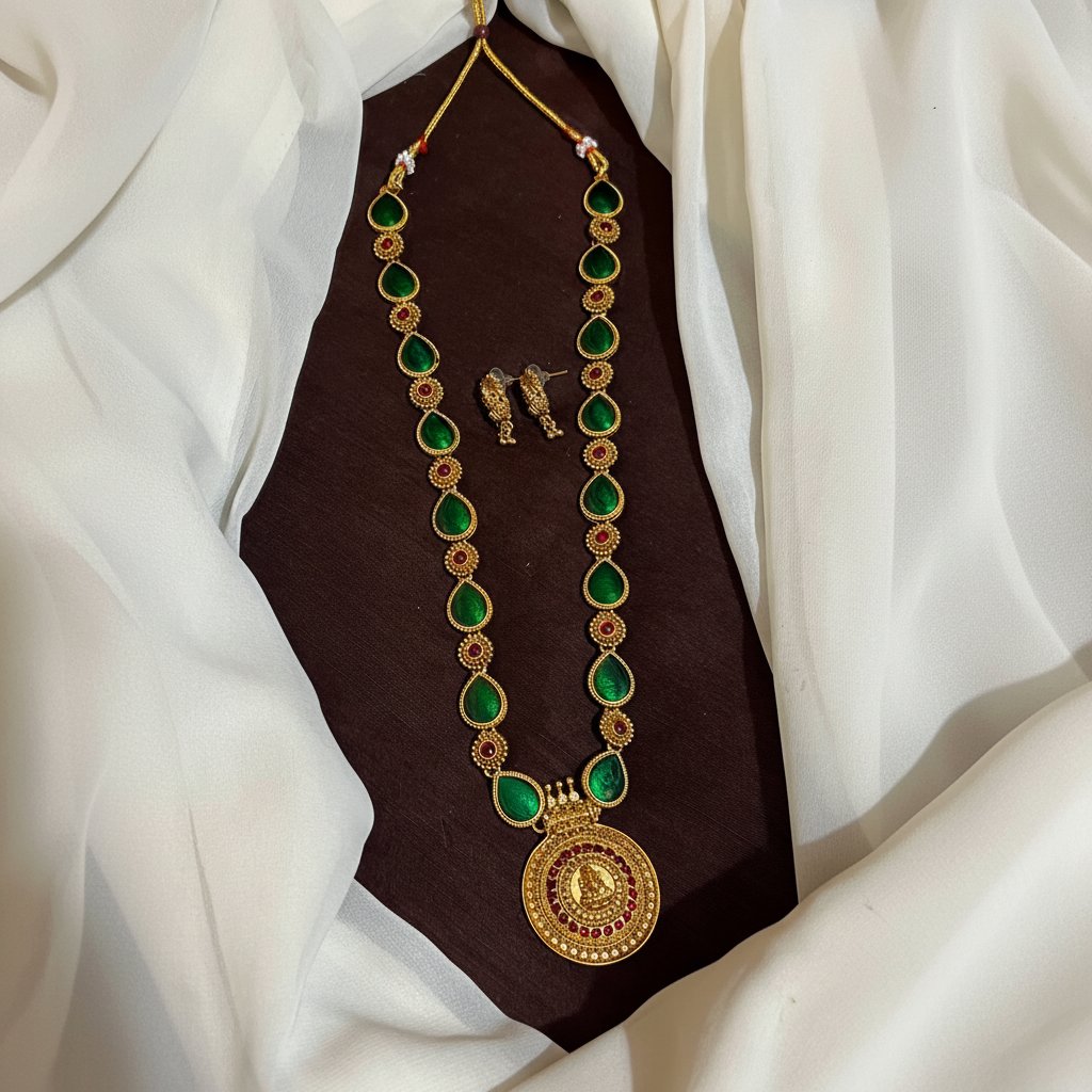 Emerald Color Long Haram - NH00152