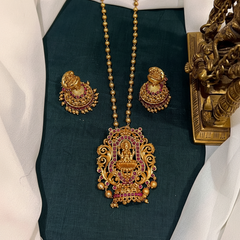 Nakshi Ball Chain With Lakshmi Pendant And Jhumki -NH00424