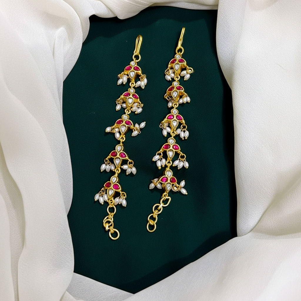 Flower Ruby and Rice pearl Matilu - MT0020