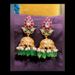 Jadau Mango Jhumki - KE0099